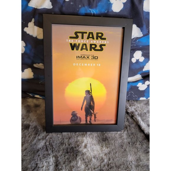 Star Wars The Force Awakens Framed Movie Print 3 - Picture 1 of 5